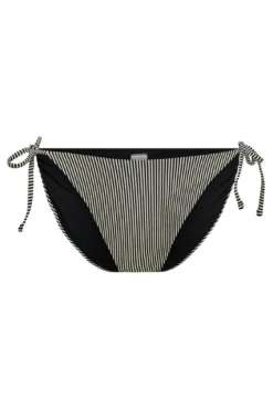 Calcinha de biquíni riscas lurex clássica
