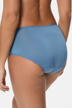 Calcinha midi renda floral