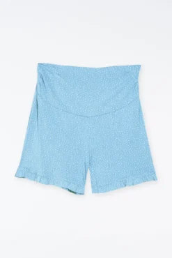 Calções pijama maternity estampagem folhos