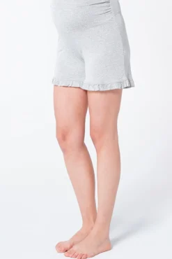 Calções pijama maternity estampagem folhos