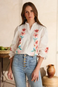 Camisa bordada Fiona