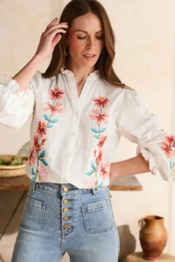 Camisa bordada Fiona