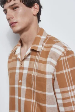 camisa camp colar manga curta