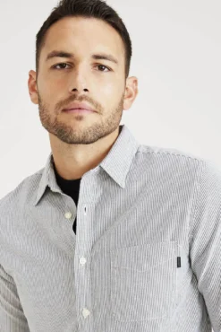 Camisa com botões de corte slim Icon