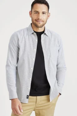 Camisa com botões de corte slim Icon