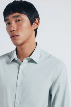 Camisa de algodão com debrum