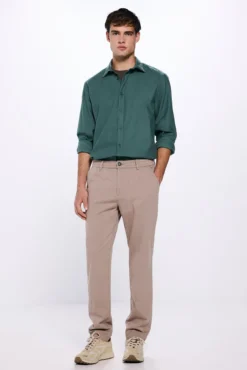 Camisa de algodão escovado
