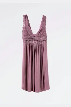 Camisa de dormir lingerie com renda