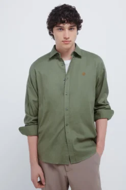 Camisa de flanela com cotoveleiras