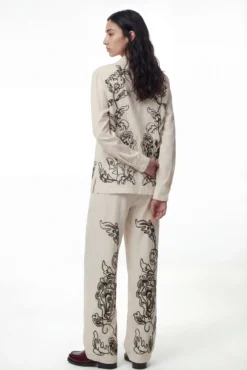Camisa de linho com estampado