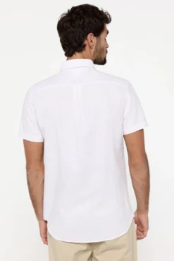 Camisa de linho manga curta