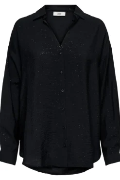 Camisa de lurex de manga comprida