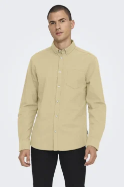 Camisa de manga comprida Oxford