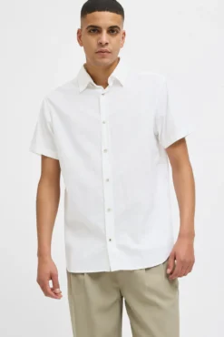 Camisa de manga curta com ajuste relaxado