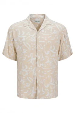 Camisa de manga curta com ajuste relaxado