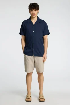 Camisa de manga curta de algodão orgânico