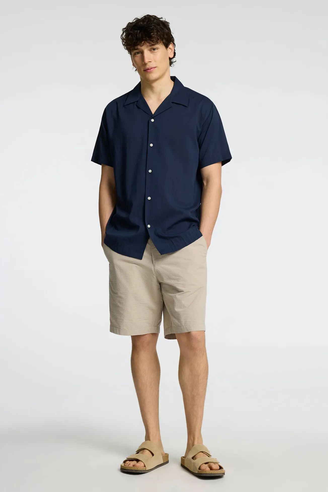 Camisa de manga curta de algodão orgânico