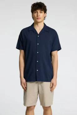 Camisa de manga curta de algodão orgânico