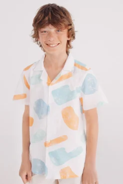 Camisa de manga curta para menino