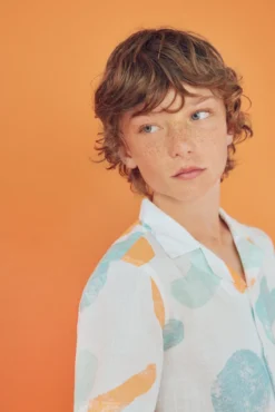 Camisa de manga curta para menino