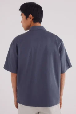 Camisa de manga curta tencel