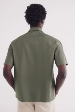 Camisa de manga curta tencel