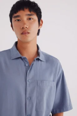 Camisa de manga curta Tencel