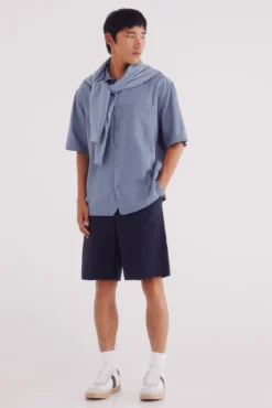 Camisa de manga curta Tencel
