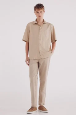 Camisa de manga curta Tencel