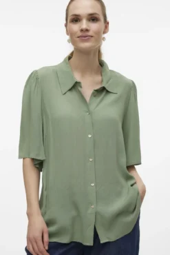Camisa de manga 2/4 maternity e lactância