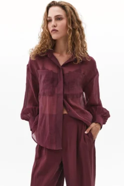 Camisa de mangas bufantes