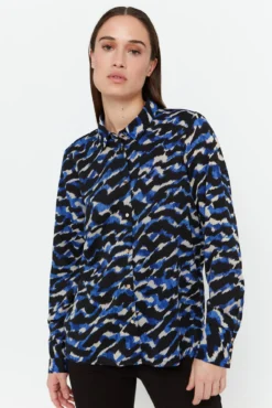 Camisa de mulher estampada