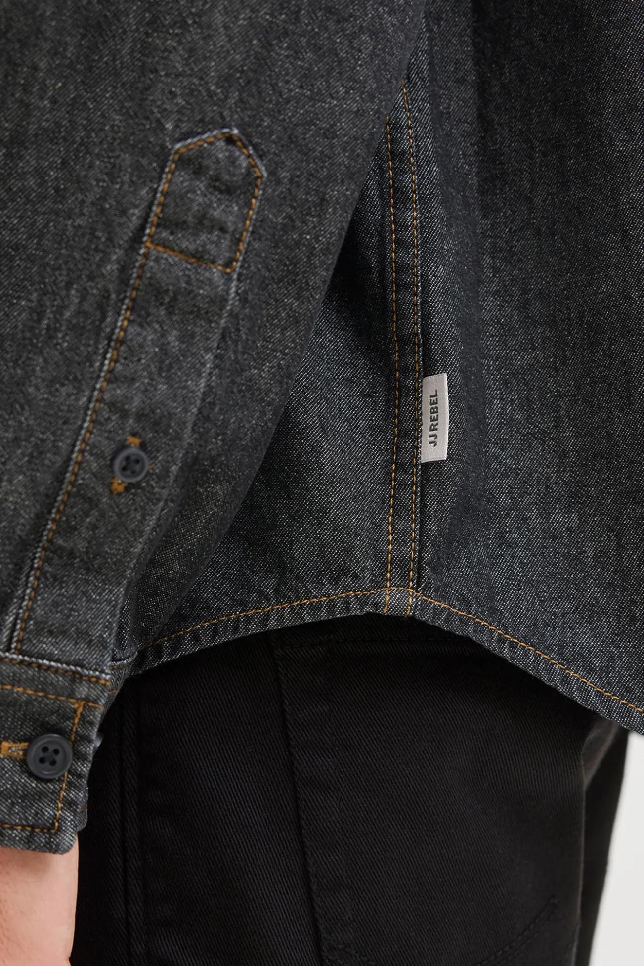 Camisa denim de corte regular