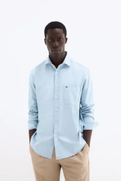 Camisa denim de tecido italiano