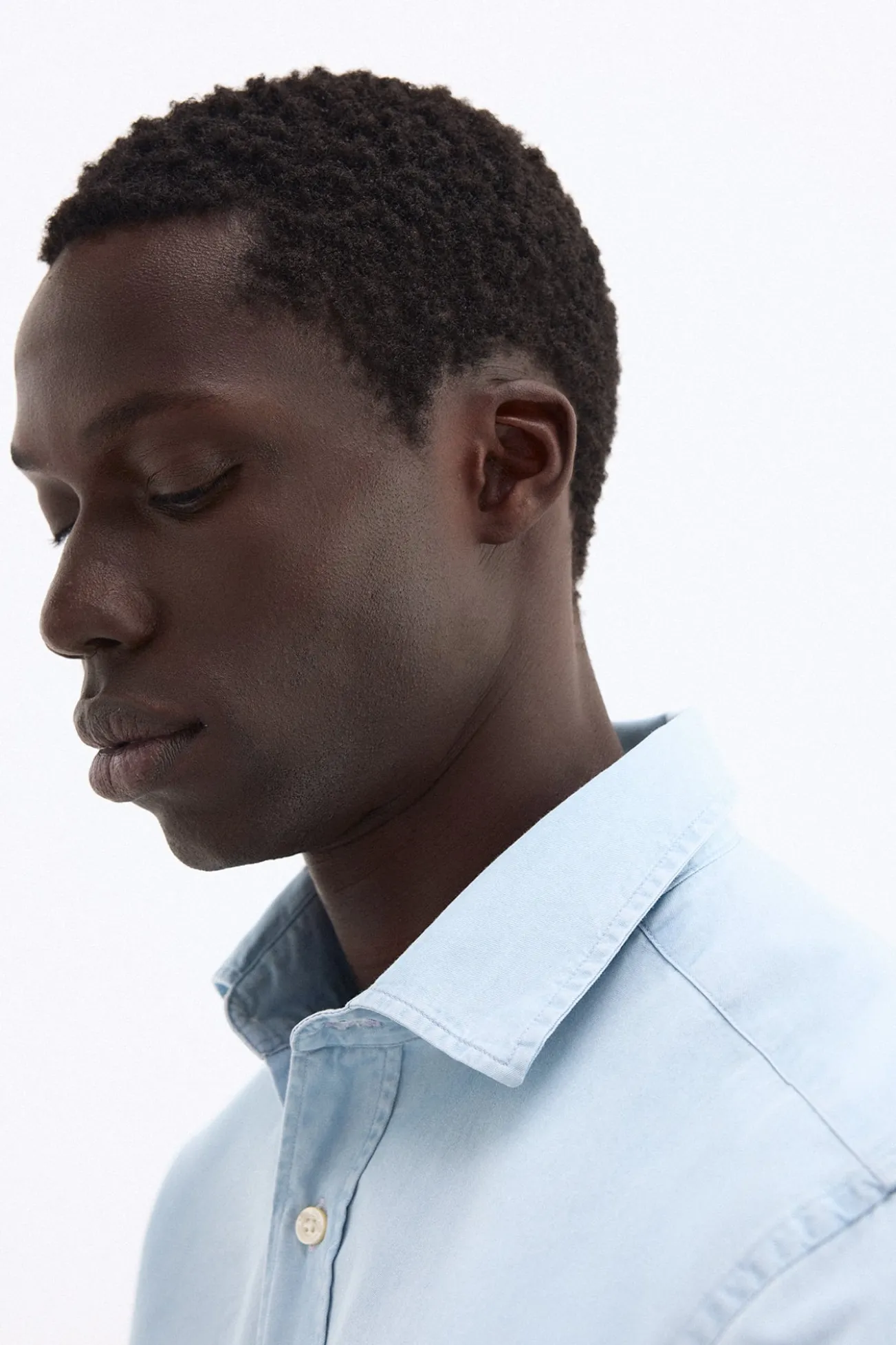 Camisa denim de tecido italiano