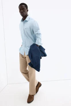 Camisa denim de tecido italiano
