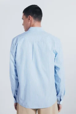 Camisa de popelina riscas