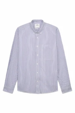 Camisa de popelina riscas