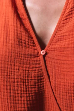 Camisa de praia laranja