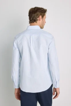 Camisa de riscas de manga comprida