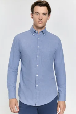 Camisa de sarja com corte relaxado