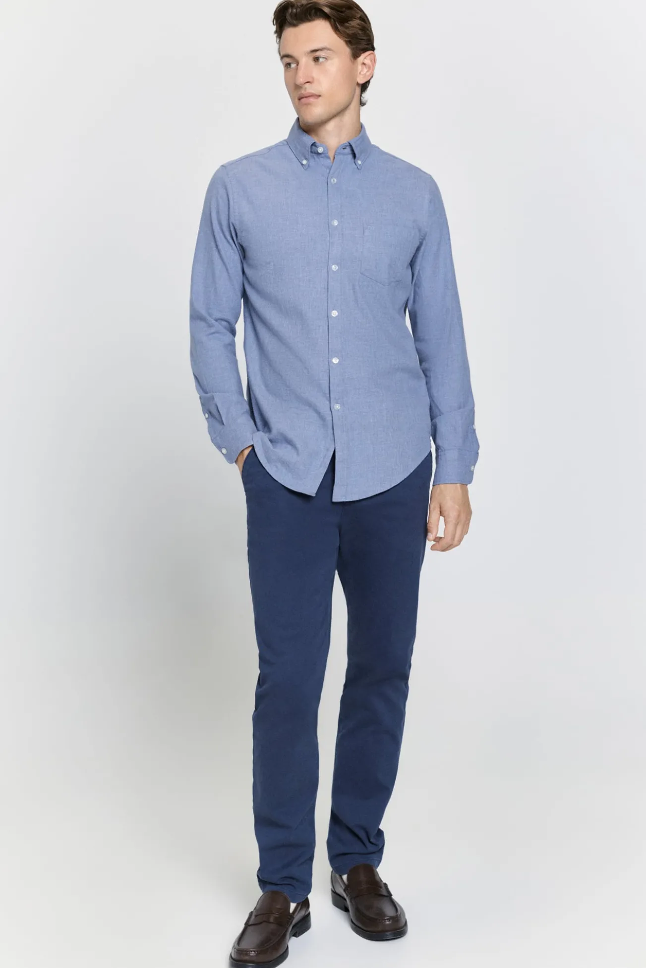 Camisa de sarja com corte relaxado