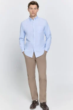 Camisa de sarja com corte relaxado