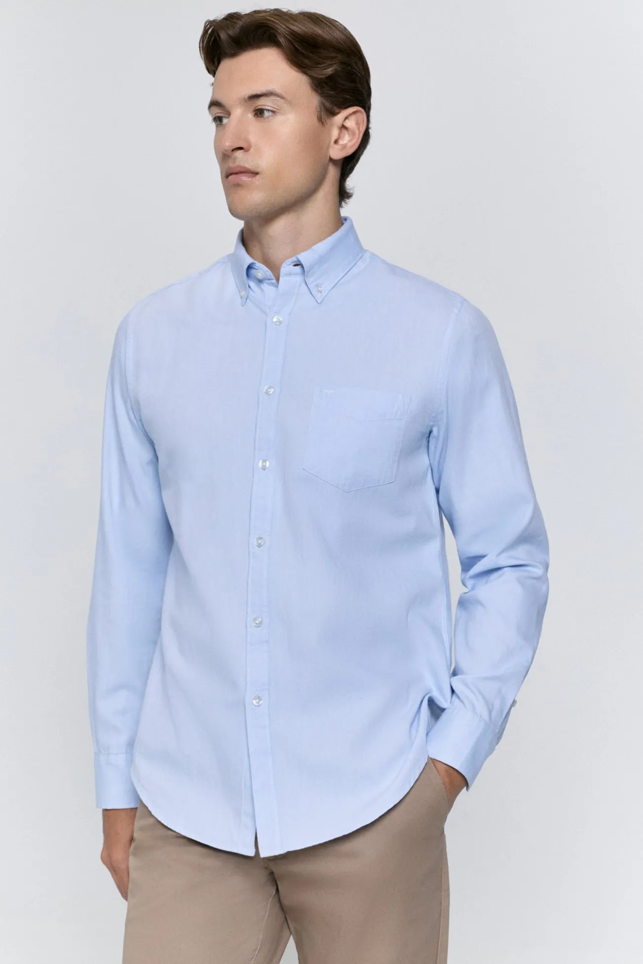 Camisa de sarja com corte relaxado