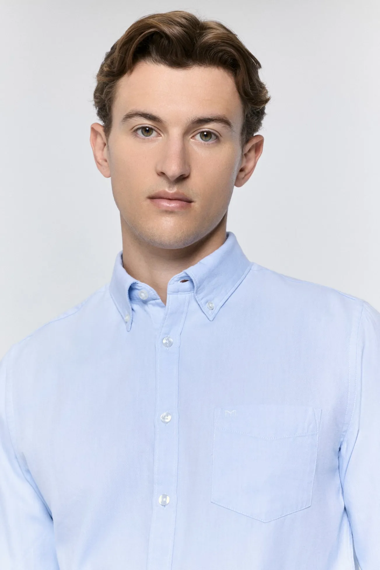 Camisa de sarja com corte relaxado