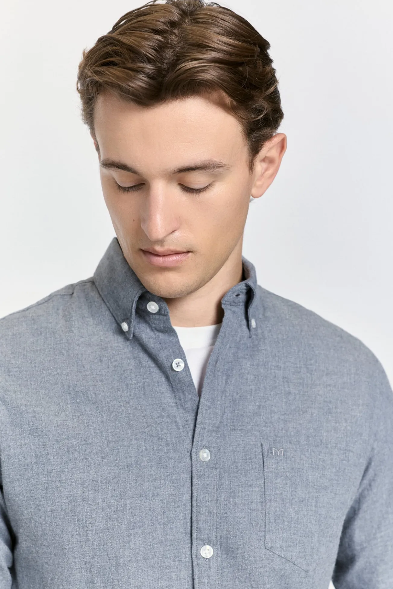 Camisa de sarja com corte relaxado