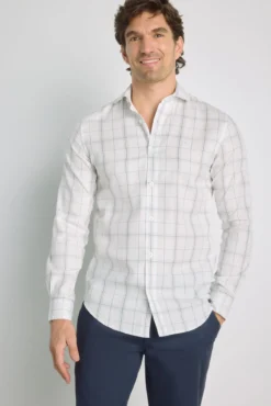 Camisa de xadrez de manga comprida