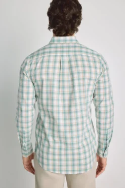 Camisa de xadrez de manga comprida