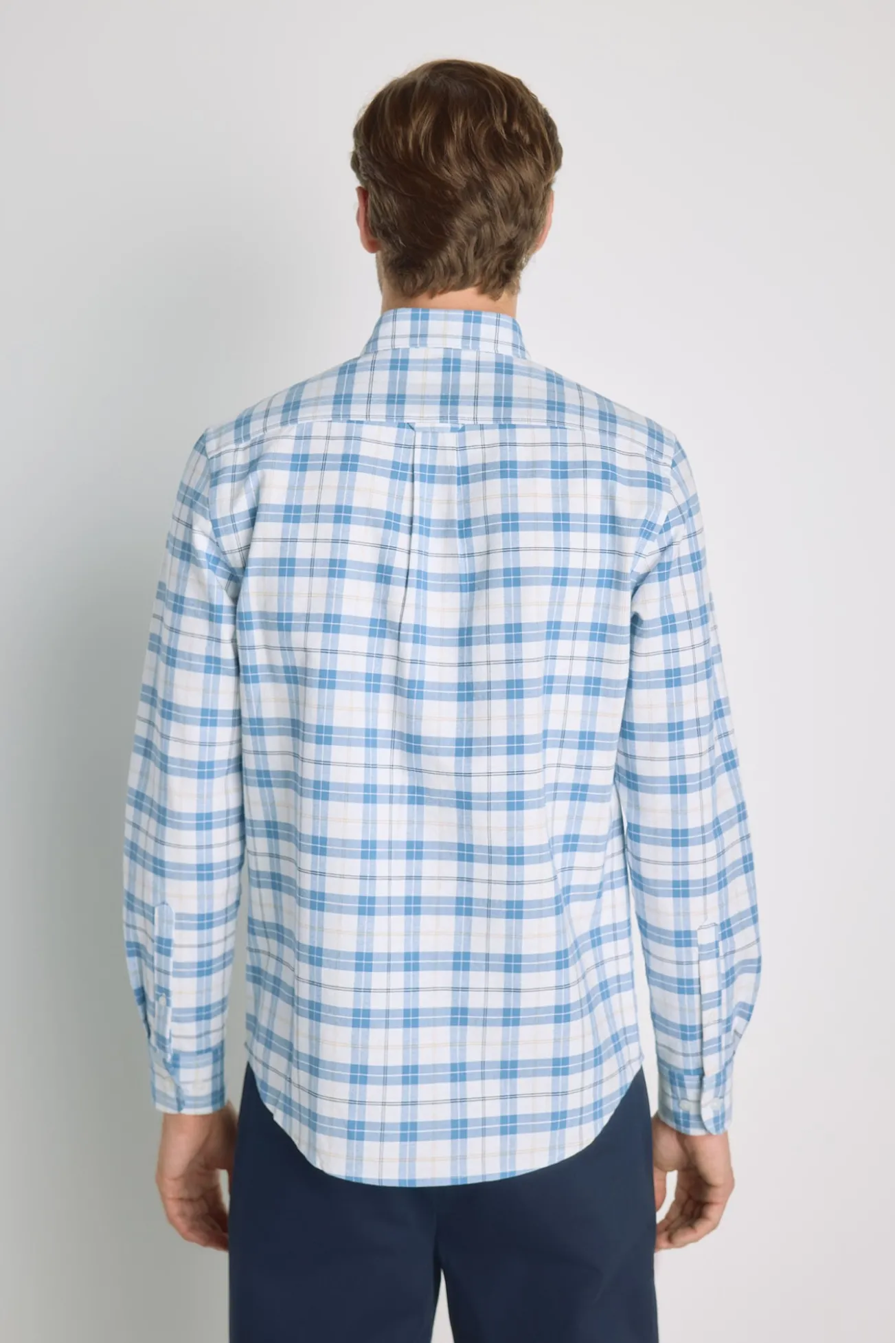 Camisa de xadrez manga comprida