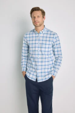 Camisa de xadrez manga comprida